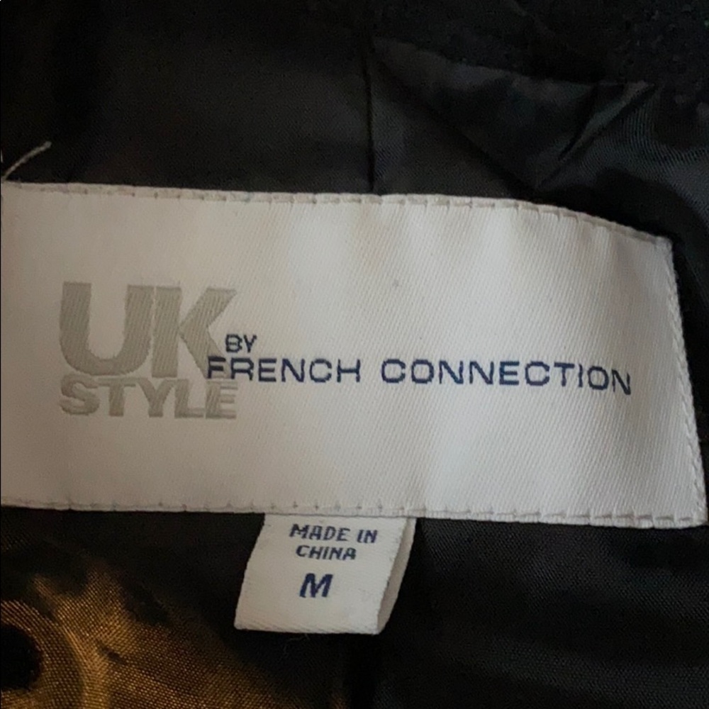 French Connection Charcoal Wool Blend Toggle Coat - Picture 4 of 6